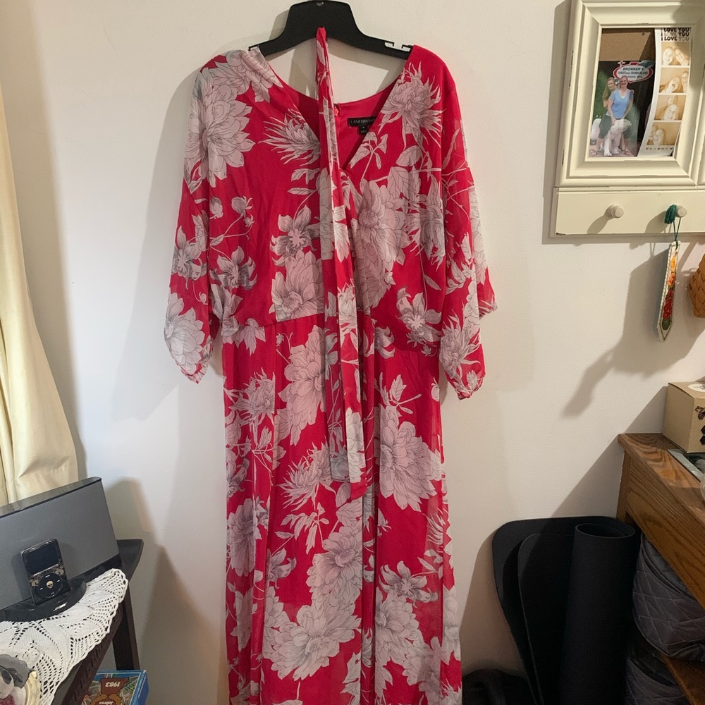 Kimono Sleeve Wrap Maxi Dress Size 18